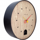 Zegar z czarnym słowikiem Nextime Nightingale 30 cm 5220 ZW