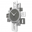 Zegar z dużymi cyframi Onyx CalleaDesign szary czeczot 10-132-84