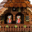 Zegar z kukułką 8-dniowy, dzwonnica, tancerze, koło młyńskie Hones 44 cm HS-8621T