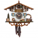 Zegar z kukułką Biergarten - biała chata Hones 26 cm HS-165