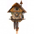 Zegar z kukułką domek w lesie z regionu Schwarzwald Hones 30 cm HS-1294