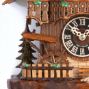 Zegar z kukułką, domek z dzwonnicą, tańczące pary, koło młyńskie Hones 39 cm HS-6777T