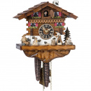 Zegar z kukułką i drwalem - bawarska chata górska Hones 30 cm HS-149