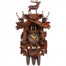 Zegar z kukułką, jeleń, poroża, tancerze Schwarzwald Hones 58 cm HS-8637-5TNU