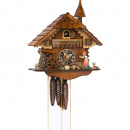 Zegar z kukułką, kołem młyńskim i dzwoniącą wieśniaczką Hones 35 cm HS-619M