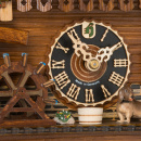 Zegar z kukułką, kołem młyńskim i dzwoniącą wieśniaczką Hones 35 cm HS-619M