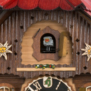 Zegar z kukułką Wędrowiec górski z psem Hones 23 cm HS-140