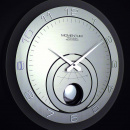 Zegar z wahadłem szklany Momentum 45 cm Incantesimo design 139 M