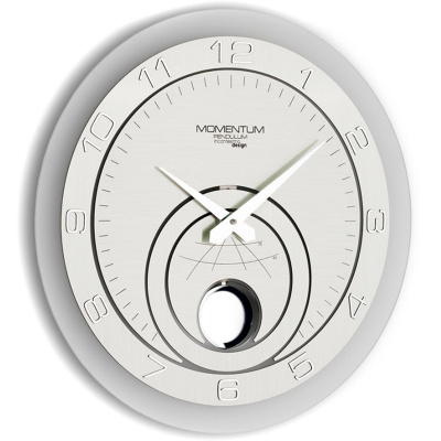 Zegar z wahadłem szklany Momentum 45 cm Incantesimo design 139 M