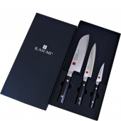 Zestaw japońskich noży kuchennych Kasumi Damascus 3 sztuki K-8918158