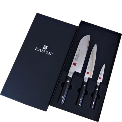 Zestaw japońskich noży kuchennych Kasumi Damascus 3 sztuki K-8918158