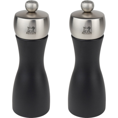 Zestaw młynków do soli i pieprzu 15 cm Peugeot Fidji czarne PG-2-17132