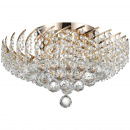 Złota lampa sufitowa z kryształami Karolina Maytoni Classic DIA120-06-G