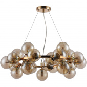 Złota lampa wisząca z bursztynowymi bańkami Dallas Maytoni Modern MOD548PL-25G