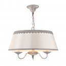 Żyrandol 3 żarówki z jednym, dużym abażurem ozdobionym koronką Bouquet Maytoni ARM023-PL-03-S