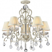 Żyrandol 5-ramienny, kremowe złoto, kryształy Triumph Maytoni Classic ARM288-05-G