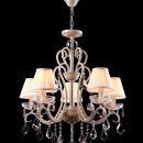 Żyrandol 5-ramienny, kremowe złoto, kryształy Triumph Maytoni Classic ARM288-05-G