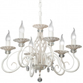 Żyrandol beżowy z odsłoniętymi żarówkami Vitaluce VE1188-0/6