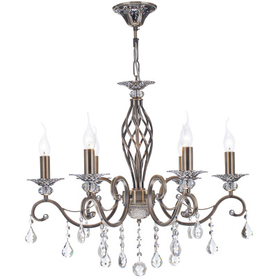 Żyrandol bogato zdobiony z kryształami Grace Maytoni Classic RC247-PL-06-R