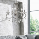 Żyrandol chromowany z kryształami na 5 żarówek Aurora Candellux 35-96152