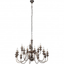 Żyrandol duży klasyczny na 15 żarówek - Art Deco Vitaluce VE1847-7/15