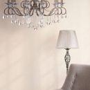 Żyrandol duży na 10 żarówek, kryształowe dodatki Grace Maytoni Classic RC247-PL-10-R