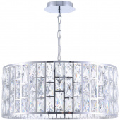 Żyrandol kryształowe sztaby w ramce chrom Gelid Maytoni Modern MOD184-PL-04-CH