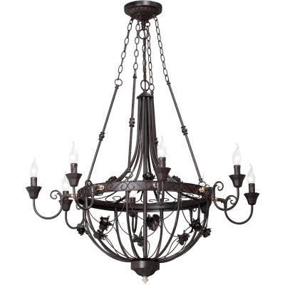 Żyrandol kuty w stylu klasycznym na 8 żarówek Vitaluce VE1006/8