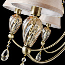 Żyrandol Murano, szampańskie kryształy Maytoni Classic RC855-PL-06-R