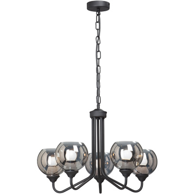 Żyrandol na pięć żarówek, szklane klosze Vitaluce VE4431-1/5