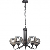 Żyrandol na pięć żarówek, szklane klosze Vitaluce VE4431-1/5