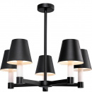 Żyrandol nowoczesny - czarne, metalowe klosze Tet-a-tet Maytoni Modern MOD104PL-05B