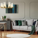 Żyrandol osiem szklanych, cylindrycznych kloszy Fortano Maytoni Modern MOD089PL-08BS