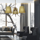 Żyrandol potrójny Mozart Candellux miedź miodowa 33-33970