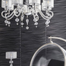 Żyrandol szklany, półprzezroczyste abażury Bubble Dreams Maytoni Modern MOD603-08-N