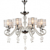 Żyrandol szklany, półprzezroczyste abażury Bubble Dreams Maytoni Modern MOD603-08-N