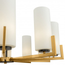 Żyrandol z cylindrycznymi, szklanymi kloszami Fortano Maytoni Modern MOD089PL-10BS