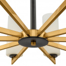 Żyrandol z cylindrycznymi, szklanymi kloszami Fortano Maytoni Modern MOD089PL-10BS