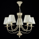Żyrandol z plisowanymi kloszami, kość słoniowa Olivia Maytoni Classic ARM326-05-W