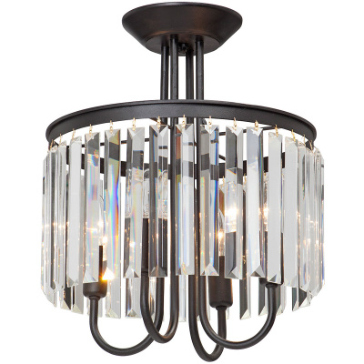 Żyrandol ze sztabkowymi kryształami Vitaluce VE5152-1/4PL