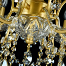 Żyrandol złoty z kryształami na 6 żarówek Sevilla Maytoni Classic DIA004-06-G